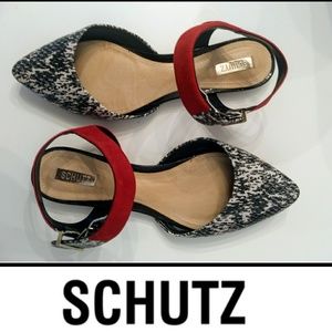 SCHUTZ Strappy Snakeskin Fasai Sandals